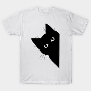 Black Cat Funny Cat Tee Gifts For Cat Lover Men Women Kids T-Shirt